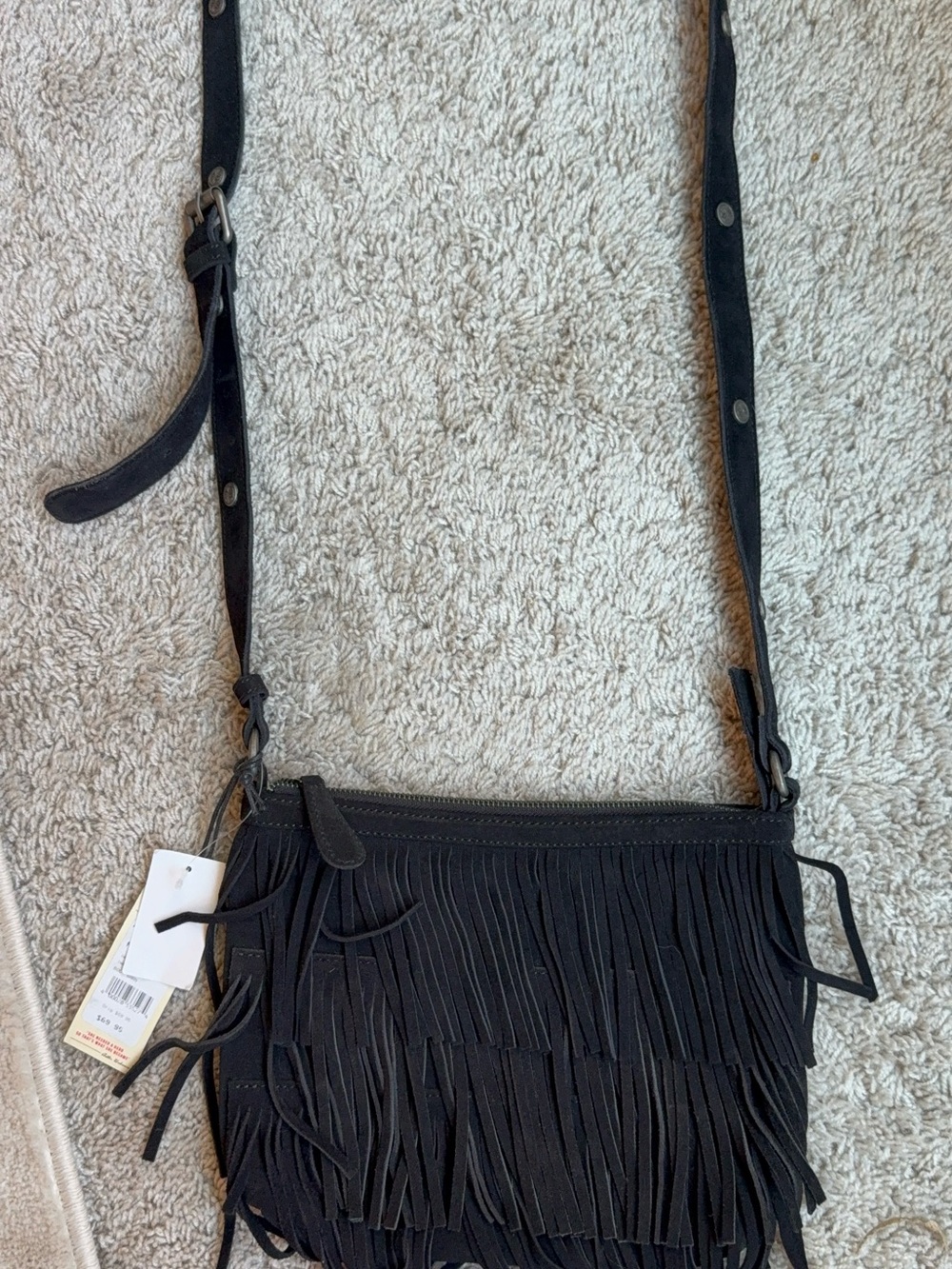 Idyllwind Black Fringe Crossbody Bag